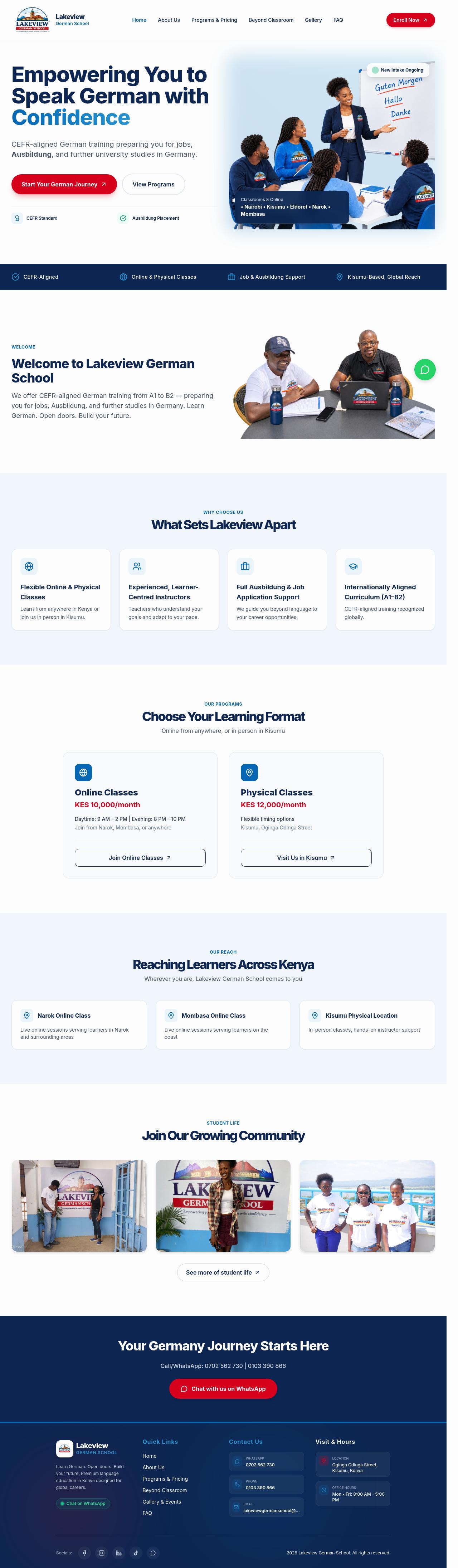 Lakeview German School Website